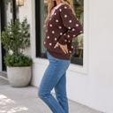  Zoe Collared Loose Pullover Sweater