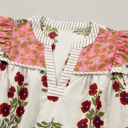  Zora Trim Flutter Cotton Blouse