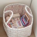 PinkGreen Pastel Quilted Floral Storage Tote