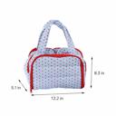  Quilted Heart Print Travel Cosmetic Organizer Bag