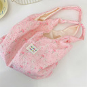 BunnyBouquet Textured Floral Tote Bag