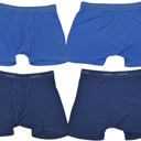 Medium 3 Pack: Assorted Men's Multi-Item Pack of Solid Colored Cotton Blend Boxer Briefs