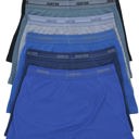 Medium 6 Pack: Assorted Men's Multi-Item Pack of Solid Colored Cotton Blend Boxer Briefs