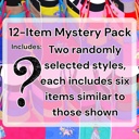 L 12 Pack: Cami Bras Girls' Multi-Item Pack of Random Print Racerback or Cami Training Bras Tops