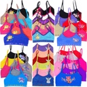 M 6 Pack: Cami Bras Girls' Multi-Item Pack of Random Print Racerback or Cami Training Bras Tops