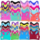 L 6 Pack: Racerback Bras Girls' Multi-Item Pack of Random Print Racerback or Cami Training Bras Tops