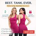 Fuchsia Shirt Size XS-Medium Seamless Extra Long Layering Racerback Tank