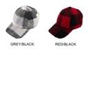  C.C� Buffalo Plaid Sherpa Cap