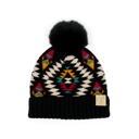 White | Newborn - 12 Month C.C® Beanie Baby & Kids Size Southwestern Print Accessories Hats