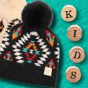 Beige | Ages 1-5 C.C® Beanie Baby & Kids Size Southwestern Print Accessories Hats