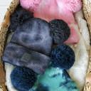 Black/Hot Pink | Ages 1-5 C.C® Beanie Baby Pom Tie-Dye Unisex Hats