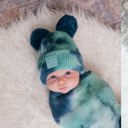 Dark Grey/Light Grey | Ages 1-5 C.C® Beanie Baby Pom Tie-Dye Unisex Hats