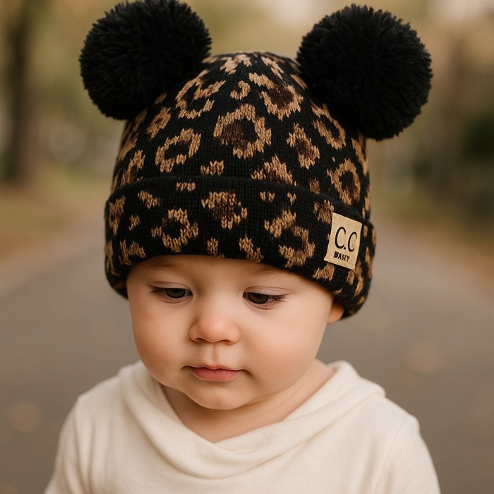 C.C® Baby Beanie Animal Print Winter Hats