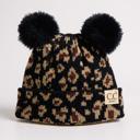 Black - Newborn | Newborn - 12 Month C.C® Baby Beanie Animal Print Winter Hats