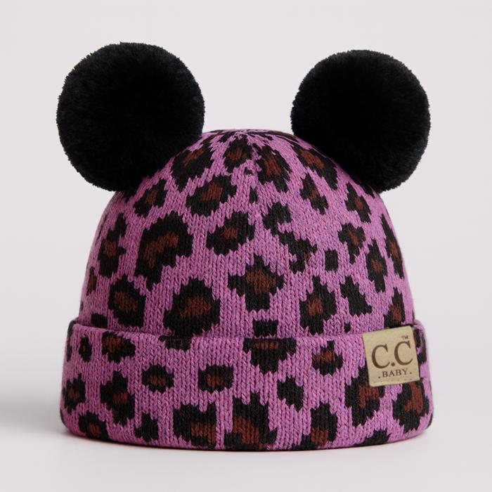 C.C® Baby Beanie Animal Print Winter Hats