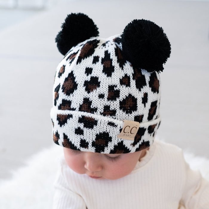 C.C® Baby Beanie Animal Print Winter Hats