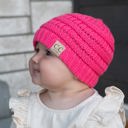 New Candy Pink | Newborn - 12 Month C.C® Beanie Baby Soft Acrylic Hats