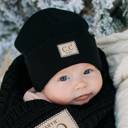 Beige | Newborn - 12 Month C.C® Beanie Baby Unisex Ribbed Hats, One Size