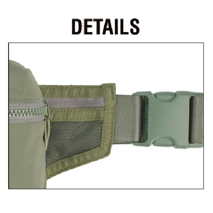 C.C� Zipper Fanny Pack Belt Bag, One Size