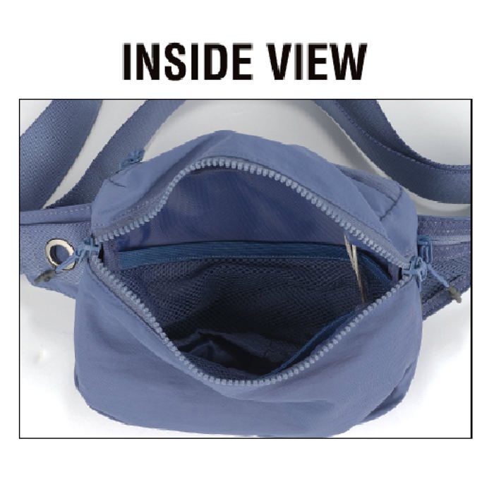 C.C� Zipper Fanny Pack Belt Bag, One Size