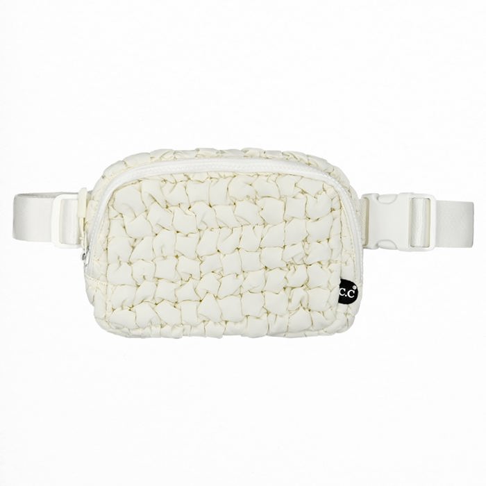 C.C� Quilted Puffer Fanny Pack, Adjustable