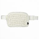 Ivory C.C� Quilted Puffer Fanny Pack, Adjustable