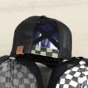  C.C� Checkered Ponytail Hats Criss Cross Style Women Cap