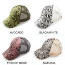  C.C� Popular Pattern Messy Bun Pony Cap Trucker Hats