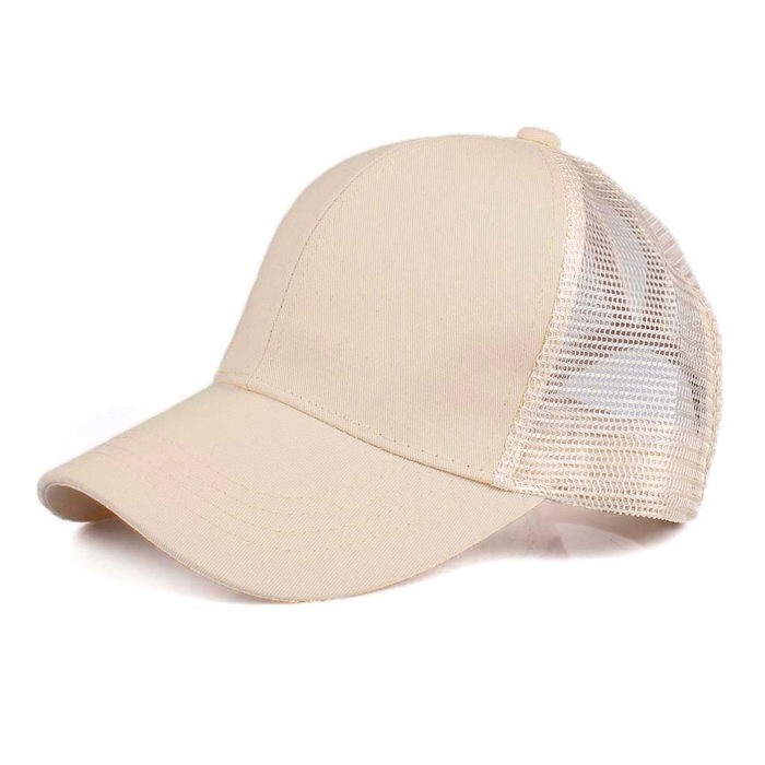 CC Solid Messy Bun Pony Cap Women