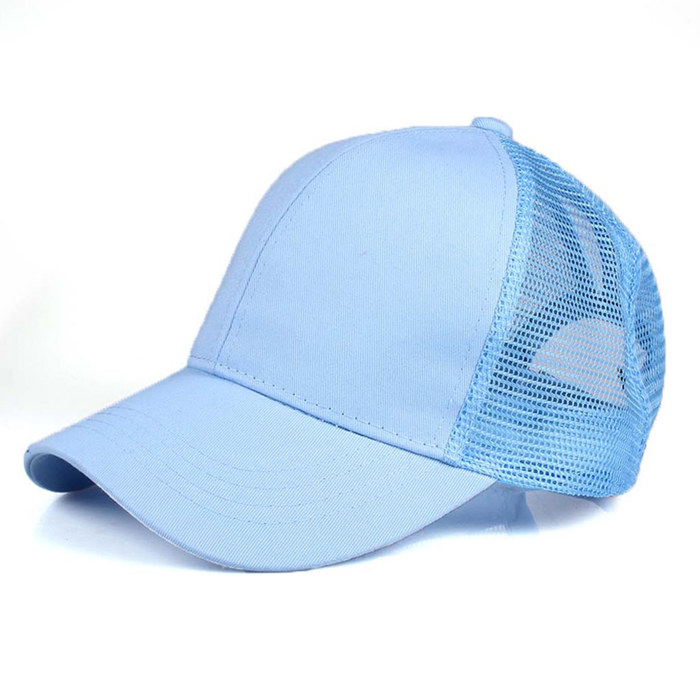 CC Solid Messy Bun Pony Cap Women