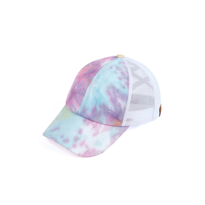 CC Diamond Dyed Mesh Criss-Cross  Pony Cap