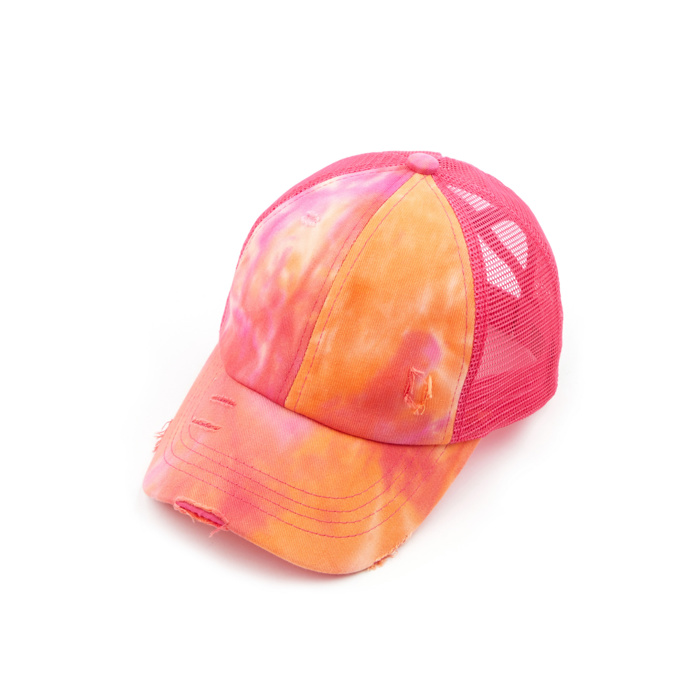 CC Diamond Dyed Mesh Criss-Cross  Pony Cap