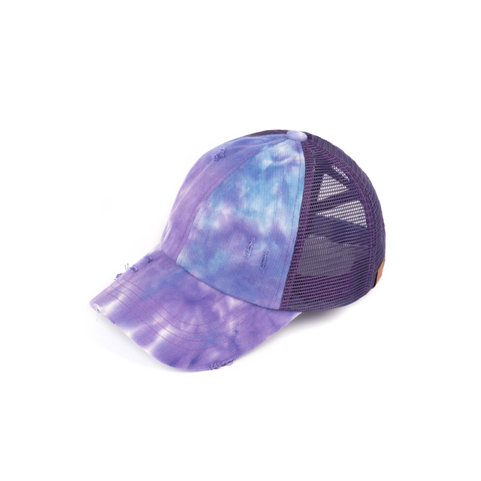 CC Diamond Dyed Mesh Criss-Cross  Pony Cap