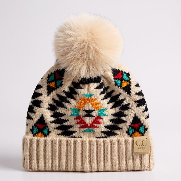 C.C® Beanie Baby & Kids Size Southwestern Print Accessories Hats