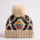 Beige | Newborn - 12 Month C.C® Beanie Baby & Kids Size Southwestern Print Accessories Hats