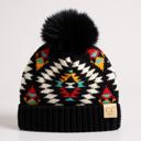 Black | Newborn - 12 Month C.C® Beanie Baby & Kids Size Southwestern Print Accessories Hats