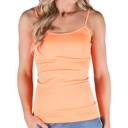 Neon Orange Shirt Size: XS-L Basic Layering Cami