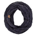 #27 Navy/Grey CC Comfy Infinity Scarf | 2-Tone