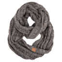 #28 Dark Grey CC Comfy Infinity Scarf | 2-Tone