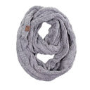 #30 Light Grey CC Comfy Infinity Scarf | 2-Tone