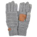 Light Melange Grey C.C® Always Touchscreen Compatible Gloves
