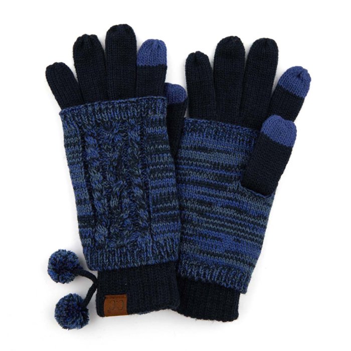 CC Touchscreen Glove w/ Cuff & Pom