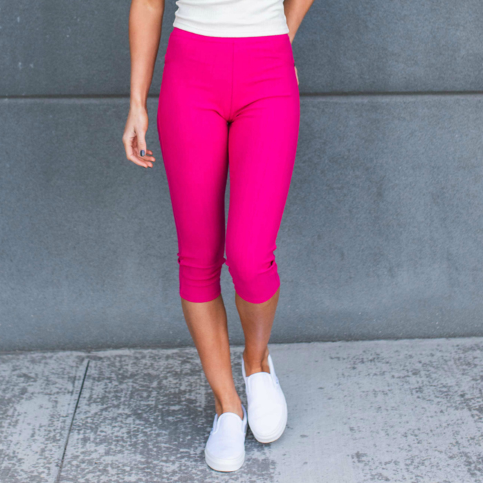 Premium Stretch Soft High Waisted Jeggings for Women- Capri- Denim Leggings - Cotton Stretch Blend