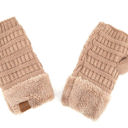 Taupe C.C® Fingerless Gloves