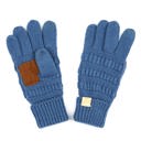 Dark Denim C.C Kids Size Touchscreen Gloves