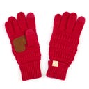 Hot Pink C.C Kids Size Touchscreen Gloves