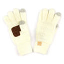 Ivory - Petitie C.C® Gloves Phone Touchscreen Tech Unisex, Adult Junior
