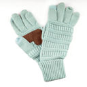 Metallic Mint CC Cozy Metallic Tech Screen Gloves