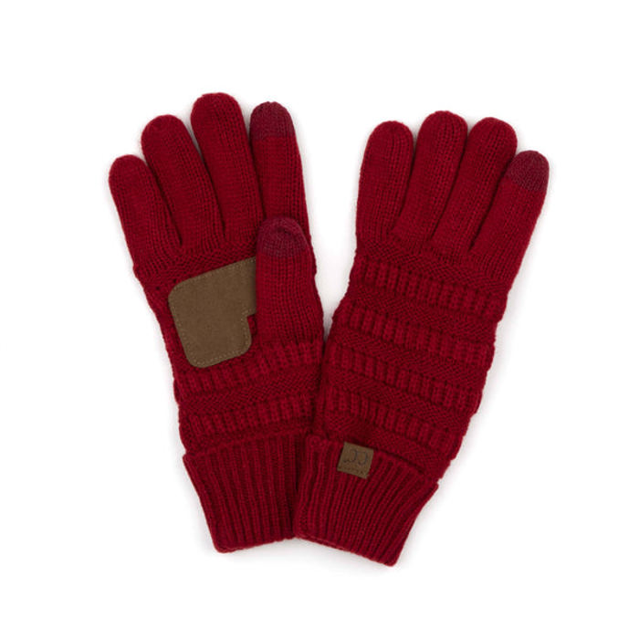 C.C® Fleece-Lined Touchscreen Gloves