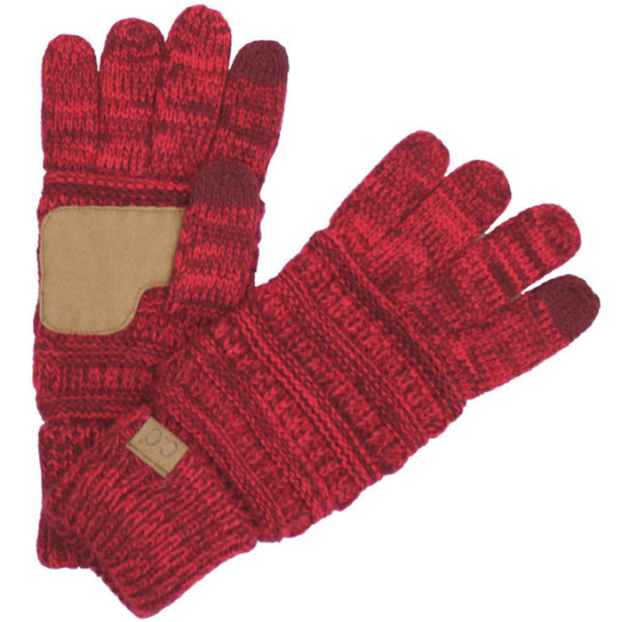 CC Brand Two-Toned Touchscreen Tech Phone Gloves Winter Accessories